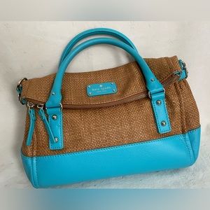 Kate Spade | Blue Leather Fold Over Purse